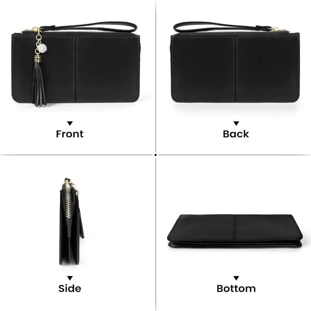 N/A leather wristlet